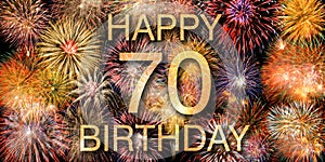 Congratulations  on the 70th birthday