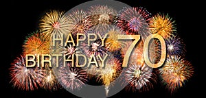 Congratulations  on the 70th birthday