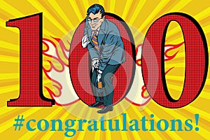 Congratulations 100 anniversary event celebration