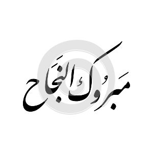 Congratulations in Arabic Calligraphy