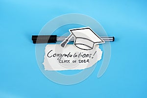 Congratulations class of 2024. Senior 2024. Congrats graduation banner design