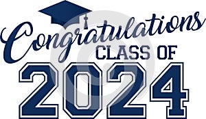 Congratulations Class of 2024 Blue photo