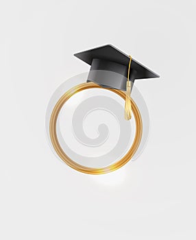 Congratulations graduates banner concept. Class of 2023. University or High school graduation design template for blogs