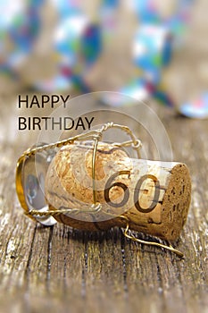 congratulations to the 60th birthday