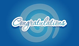 Congratulations lettering