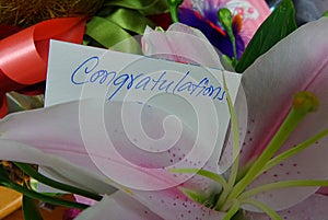 Congratulations message