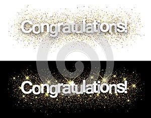 Congratulations paper banners.