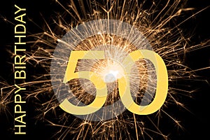 Congratulations  to the 50th happy birthday