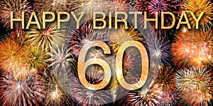 Congratulations to the 60th birthday