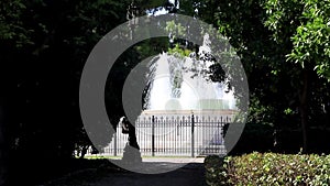 Congress Center Building Zappeion Historic buildings and fountain Athens Greece