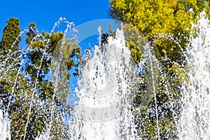 Congress Center Building Zappeion Historic buildings and fountain Athens Greece