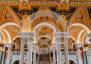 Congress Library Ceiling Washington