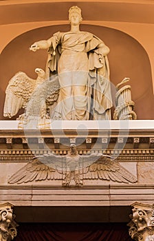 Congress Library Statue Justice Washington