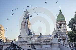 Congress Square in Buenos Aires, Argentina