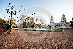 Congress Square in Buenos Aires, Argentina