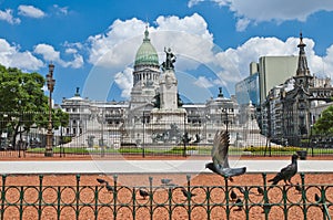 Congress square at Buenos Aires, Argentina