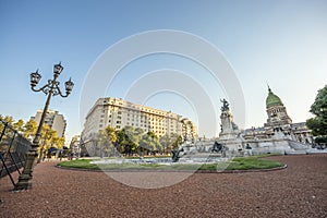 Congress Square in Buenos Aires, Argentina