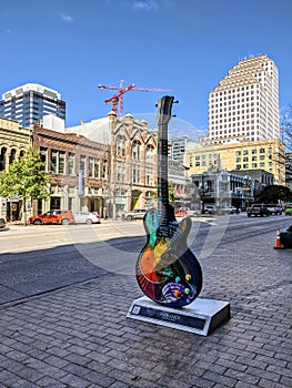 Congress street in Downtown Austin Texas