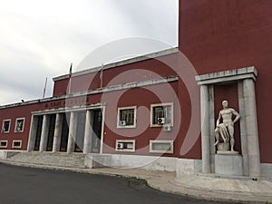 Coni swimming center exterior at Foro Italico in Rome