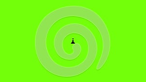 Conic chemical pot icon animation