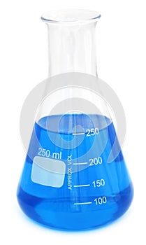 Conical flask with chemical