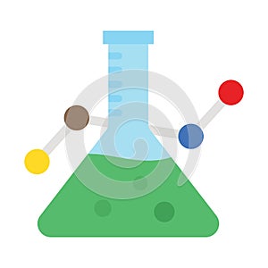 Conical flask, erlenmeyer flask Vector Icon which can easily modify
