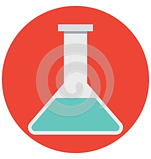 conical flask, flask, Isolated Vector icon that can be easily modified or edit