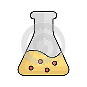 Conical flask Vector icon which can easily modify or edit