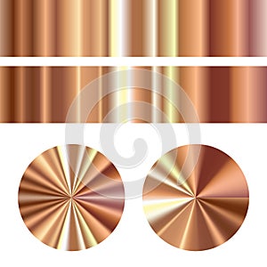 Conical Metal Gradient Collection of Golden Circles