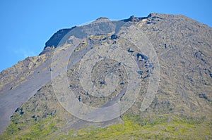 The conical Pico volcano looming over its namesake island Azores archipelago, Portugal