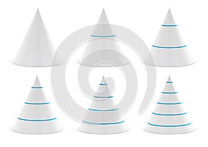 Conical shapes, cones