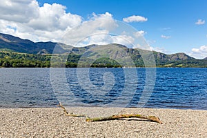 Coniston water Lake District England uk blue sky summer day