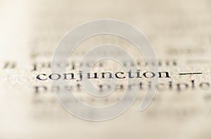 Conjunction word printed