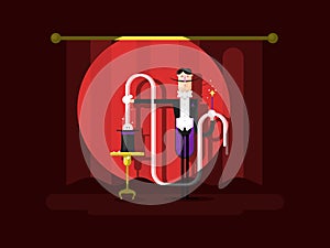 Conjurer in a circus