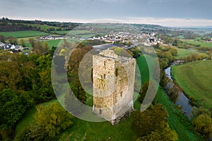 Conna Castle in county Cork, Ireland, is a ruined five storey square tower house about 85 feet tall built in 1550