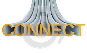 Connect 3d text