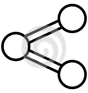 Connect, connection Isolated Vector Icon That can be very easily edit or modified.