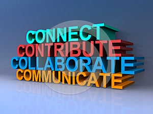 Connect, contribute, collaborate, communicate