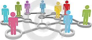 Connect diverse people business or social network