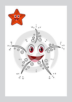 Connect the dots game and coloring pages learning free form shape printable vector on background