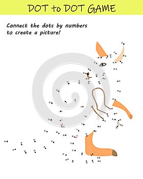 Connect the dots by numbers to reveal a kangaroo in this dot-to-dot educational challenge for kids.