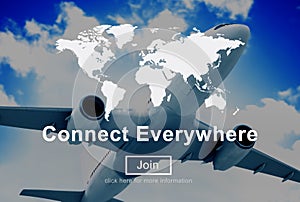 Connect Everywhere Global Network Worldwide Concept photo