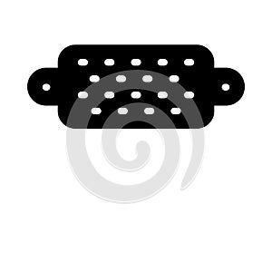 Connect glyph flat vector icon
