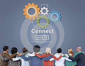 Connect Interaction Team Teamwork Concept