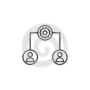 connect network icon. Element of online and web for mobile concept and web apps icon. Thin line icon for website design and develo
