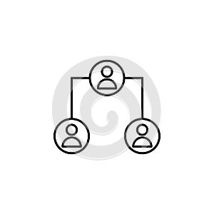 connect network icon. Element of online and web for mobile concept and web apps icon. Thin line icon for website design and develo
