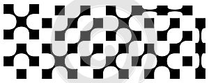 Connect square geometric pattern. Pixel metaball connections bg, pixilated abstract wallpaper
