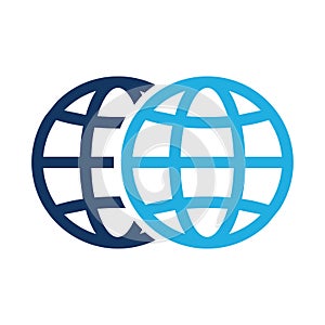 Connect World Logo Icon Design