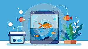 Connect your smart fish tank maintenance system to your smartphone for easy access to data and settings making it even