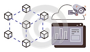 Blockchain Network with Cloud Surveillance and Analytics Dashboard Interface